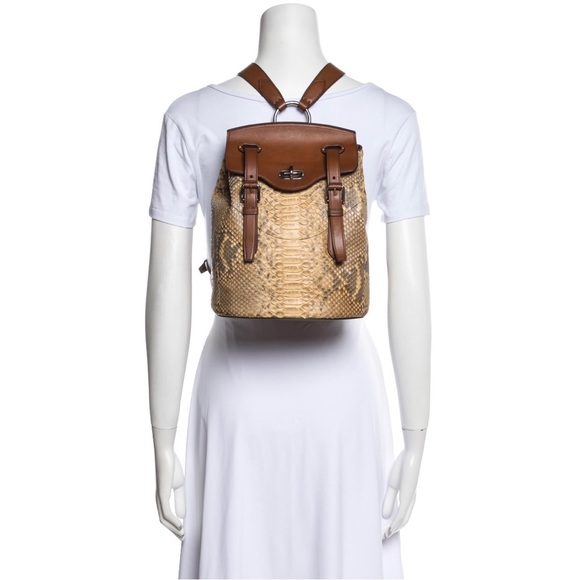 Ralph Lauren Collection backpack leather handbag RARE - Picture 11 of 11